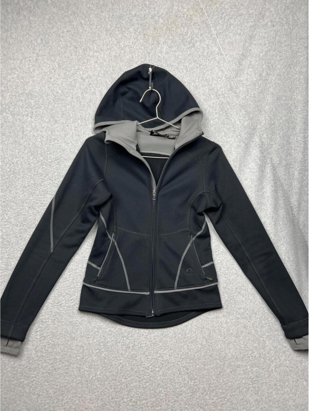 Mountain Hardwear Women’s Full Zip Sweater Winter Jacket XS Black Hoodie Outdoor